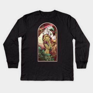 Lady of the Woods Kids Long Sleeve T-Shirt